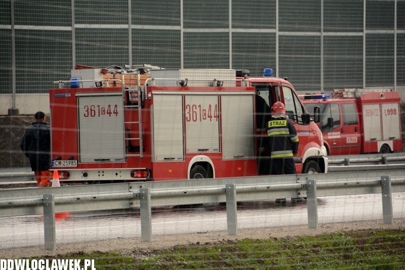 Wypadek na A1 w okolicy Ludwinowa