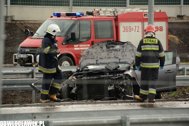 Wypadek na A1 w okolicy Ludwinowa