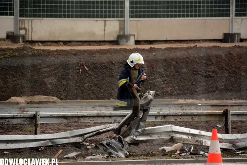 Wypadek na A1 w okolicy Ludwinowa