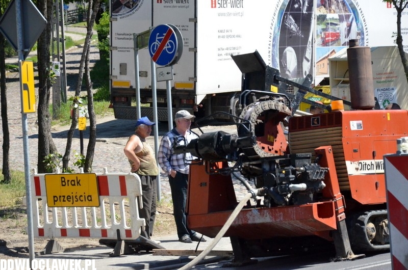Prace MPWiK na ul. Lipnowskiej