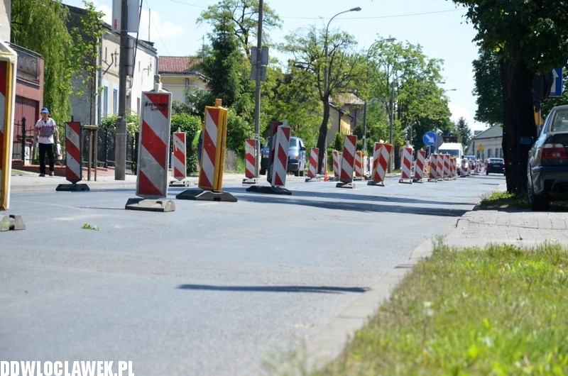 Prace MPWiK na ul. Lipnowskiej