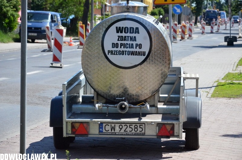Prace MPWiK na ul. Lipnowskiej