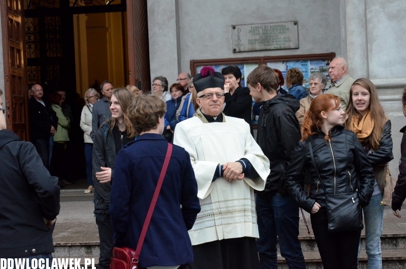 Symbole Światowych Dni Młodzieży we Włocławku