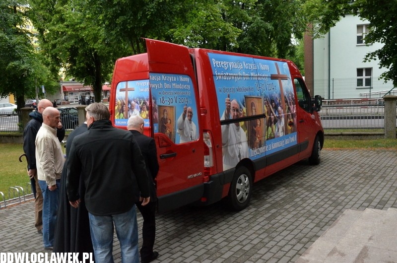 Symbole Światowych Dni Młodzieży we Włocławku