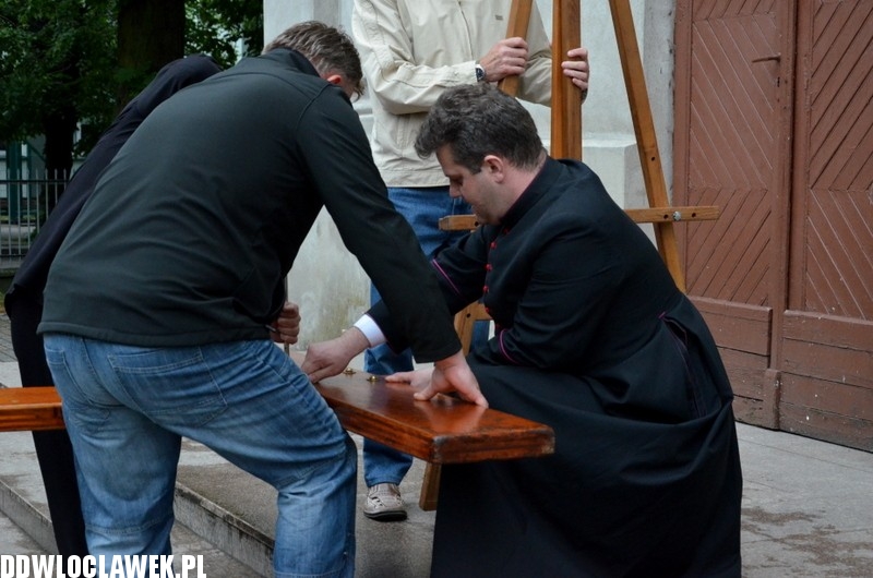 Symbole Światowych Dni Młodzieży we Włocławku