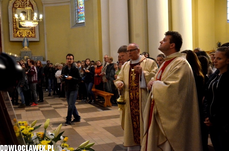 Symbole Światowych Dni Młodzieży we Włocławku