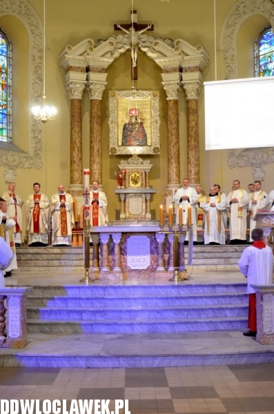 Symbole Światowych Dni Młodzieży we Włocławku
