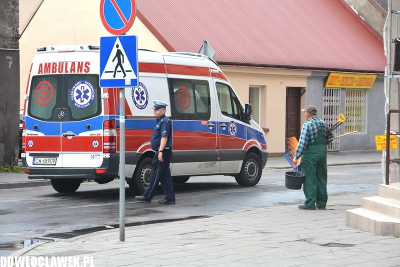 Potrącenie rowerzysty na Starodębskiej