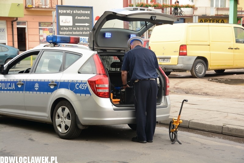 Potrącenie rowerzysty na Starodębskiej