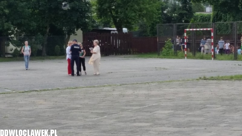 Ewakuacja szkoły w centrum Włocławka