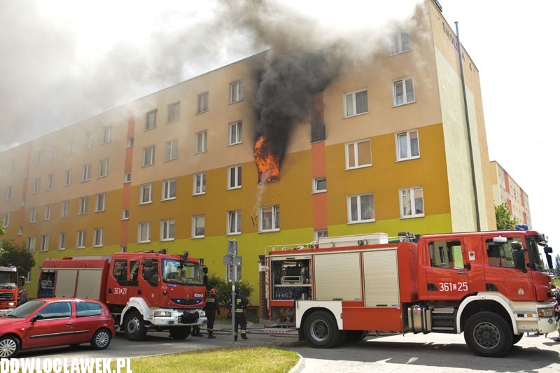 Pożar mieszkania przy ul. Smólskiej
