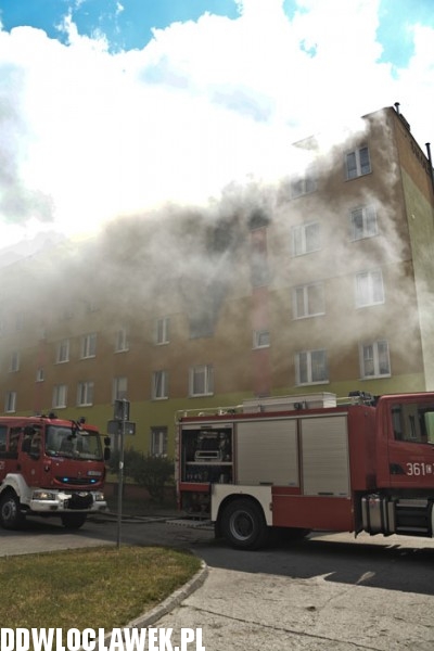 Pożar mieszkania przy ul. Smólskiej