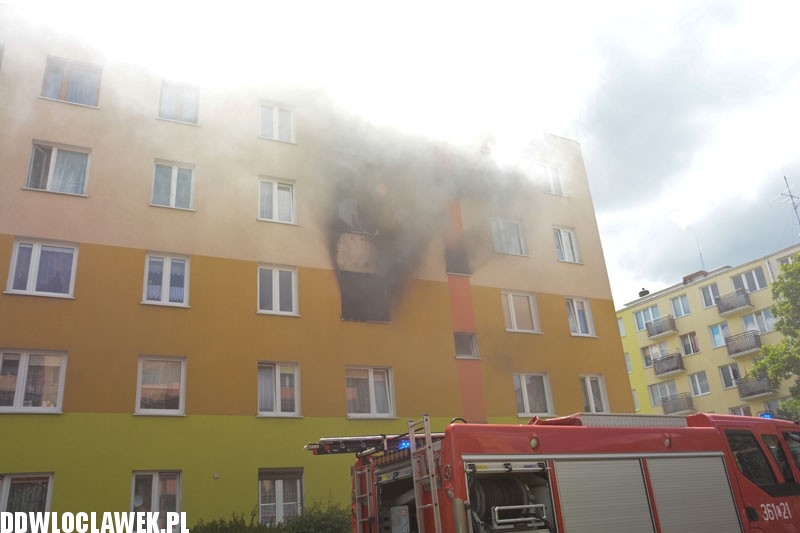 Pożar mieszkania przy ul. Smólskiej