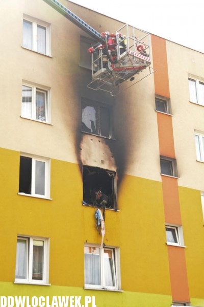 Pożar mieszkania przy ul. Smólskiej