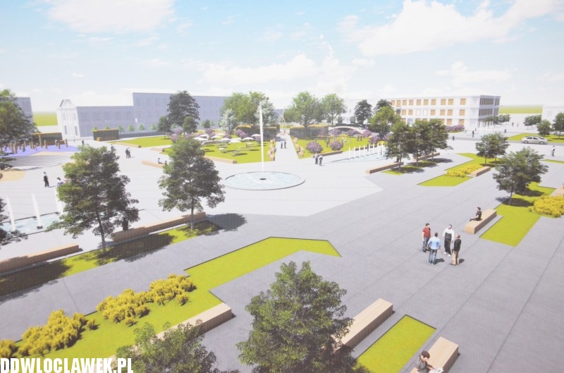 Projekty przebudowy placu Wolności autorstwa studentów Politechniki Poznańskiej