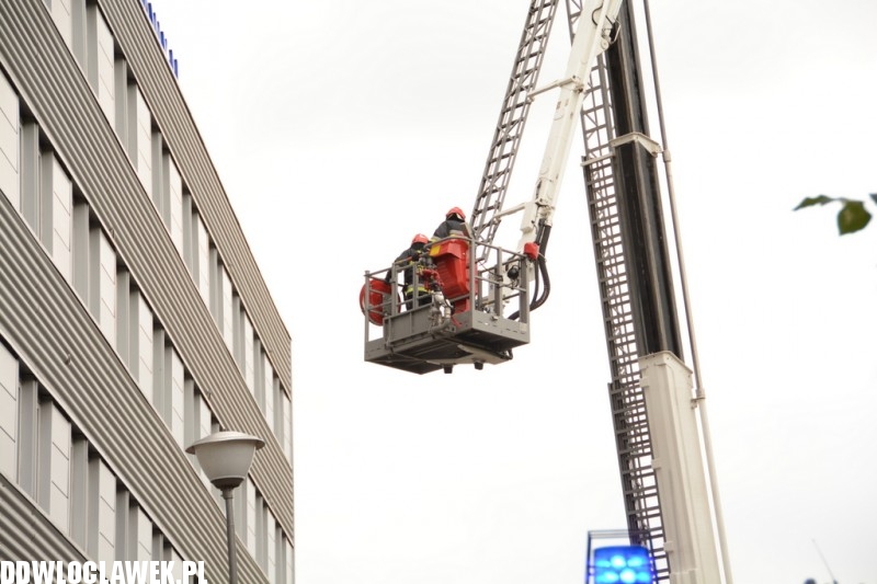 Pożar w budynku PWSZ przy Mechaników