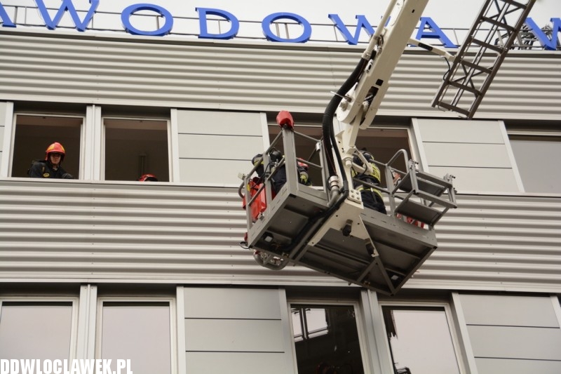 Pożar w budynku PWSZ przy Mechaników