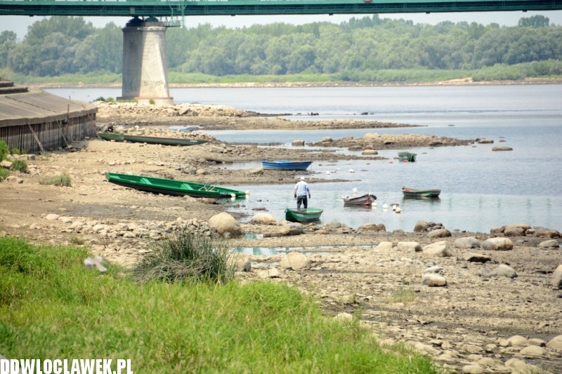 Niecodzienne widoki nad Wisłą