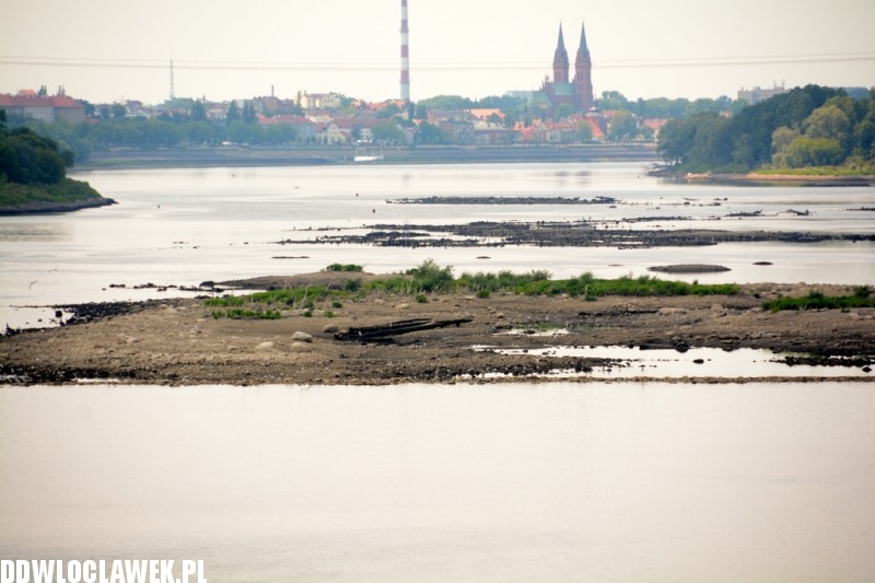 Niecodzienne widoki nad Wisłą