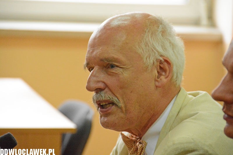 Janusz Korwin-Mikke odwiedził Włocławek