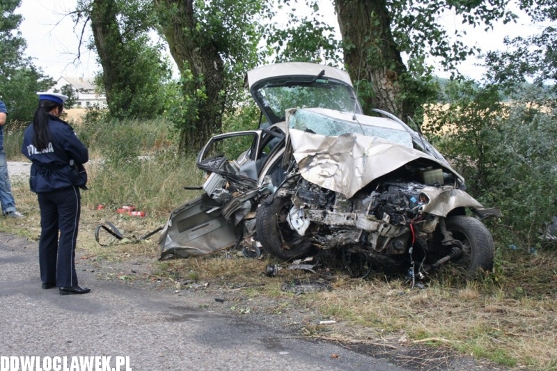 Śmiertelny wypadek  pod Włocławkiem