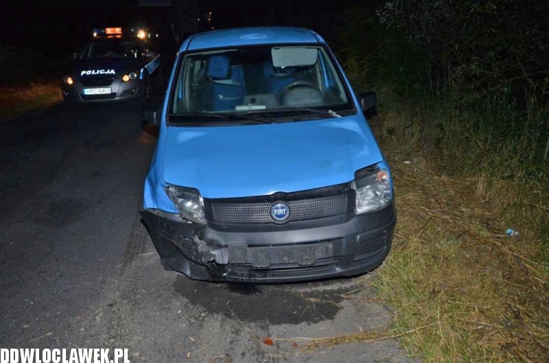 Kolizja daewoo tico i fiata pandy
