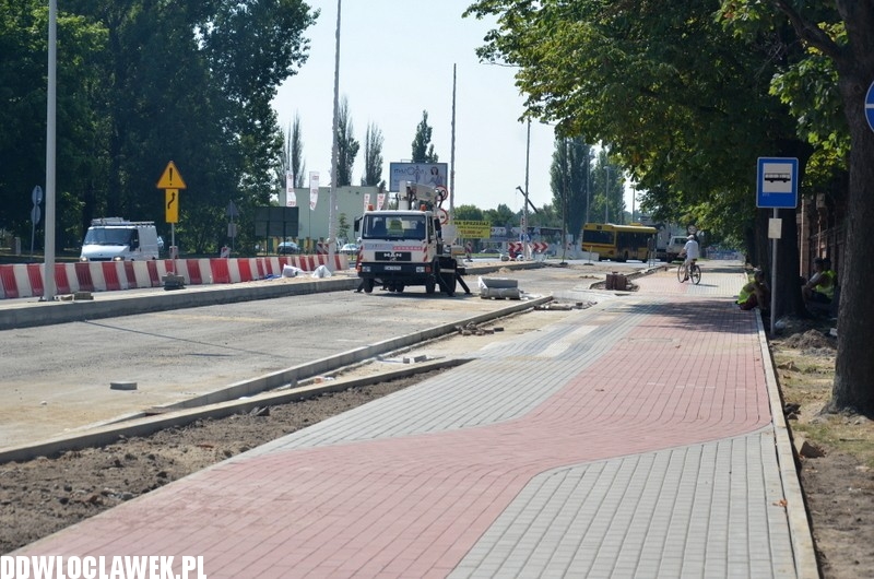 Rozbiórka kładki dla pieszych na al. Chopina