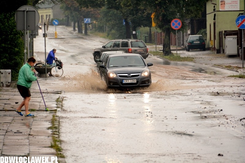 Oberwanie chmury i nad Włocławkiem