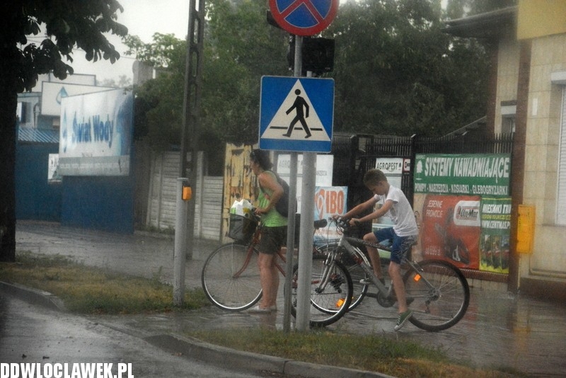 Oberwanie chmury i nad Włocławkiem