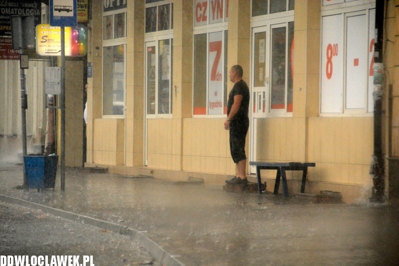 Oberwanie chmury i nad Włocławkiem