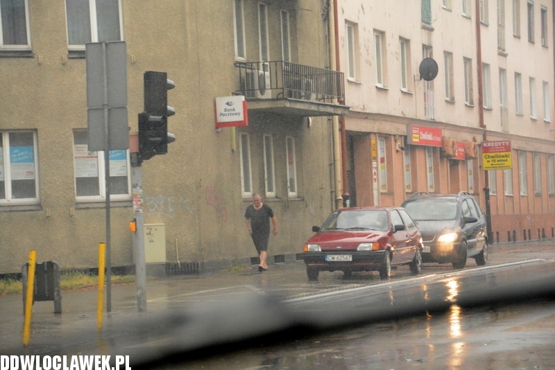 Oberwanie chmury i nad Włocławkiem