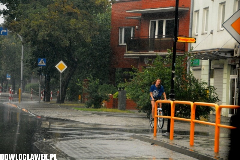 Oberwanie chmury i nad Włocławkiem