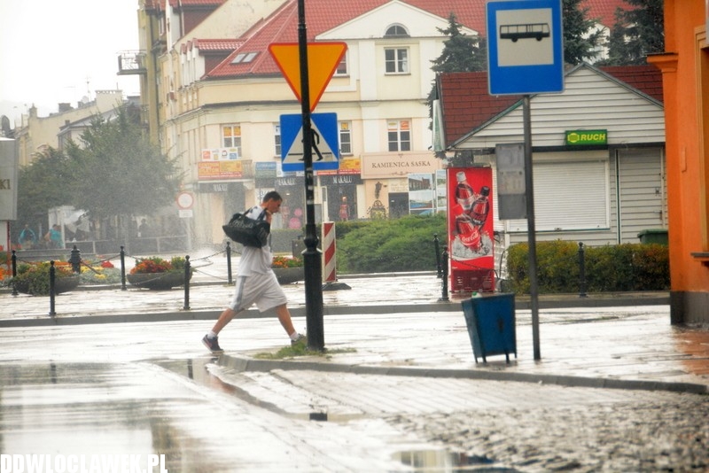 Oberwanie chmury i nad Włocławkiem