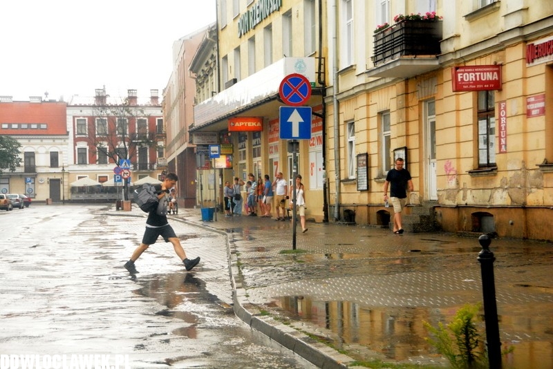 Oberwanie chmury i nad Włocławkiem