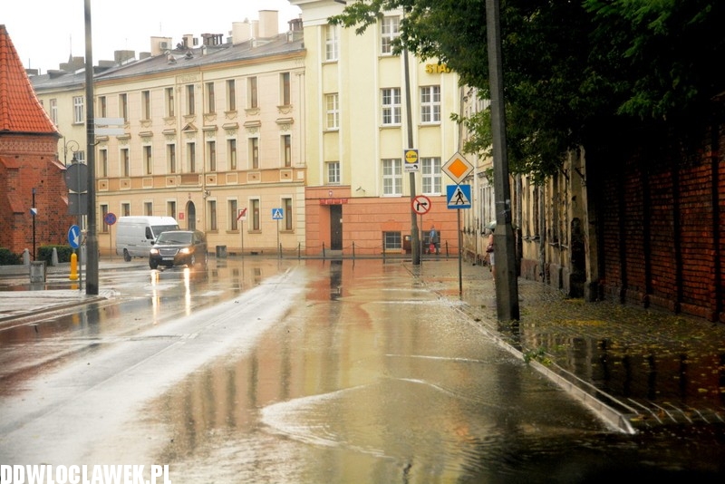 Oberwanie chmury i nad Włocławkiem