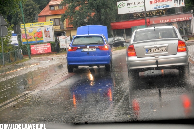 Oberwanie chmury i nad Włocławkiem