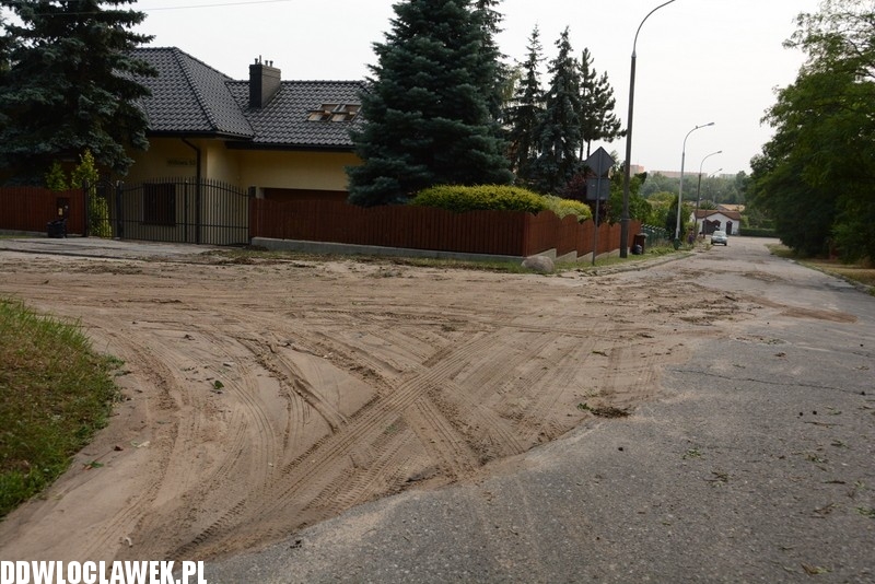 Ulica Willowa po oberwaniu chmury