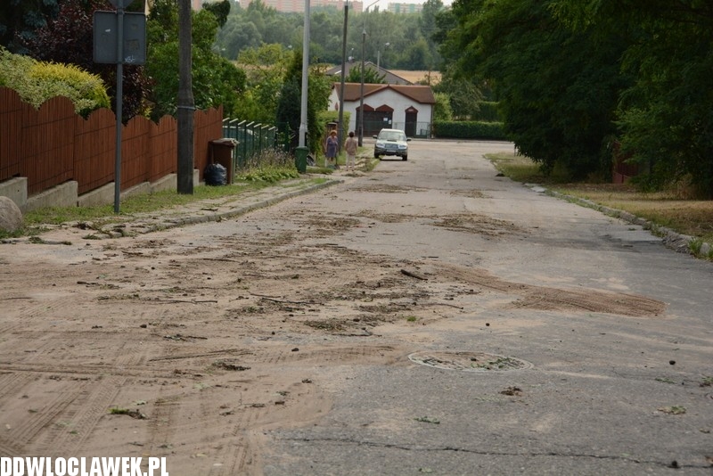 Ulica Willowa po oberwaniu chmury