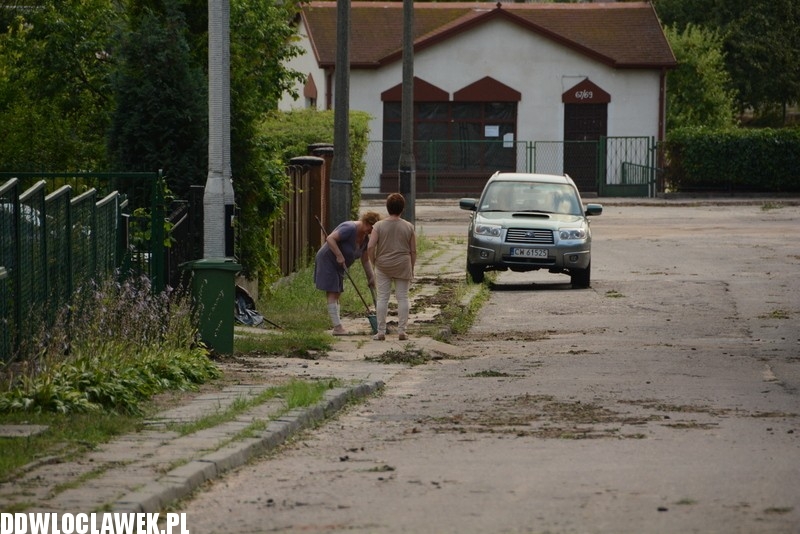 Ulica Willowa po oberwaniu chmury
