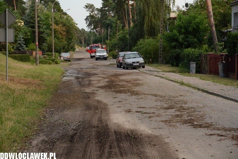 Ulica Willowa po oberwaniu chmury