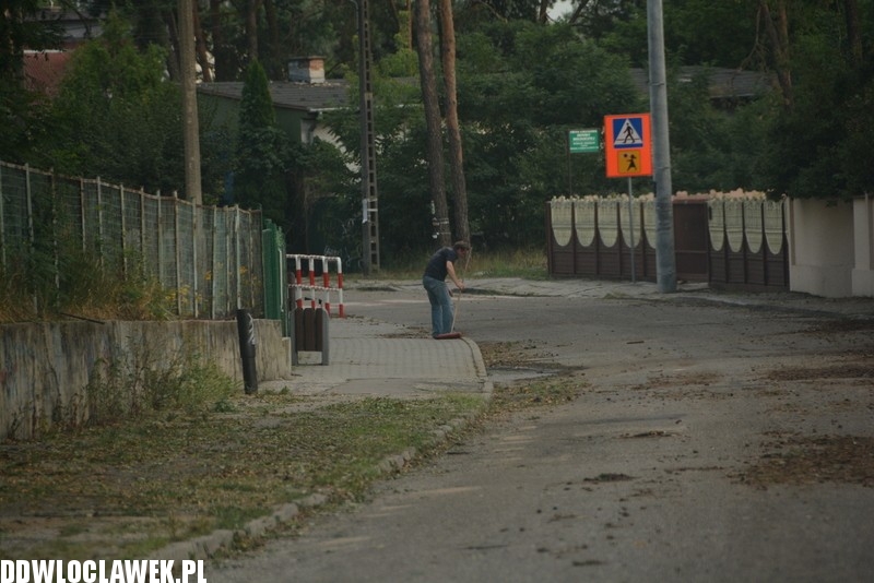 Ulica Willowa po oberwaniu chmury