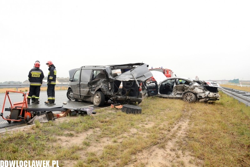 Karambol na autostradzie A1
