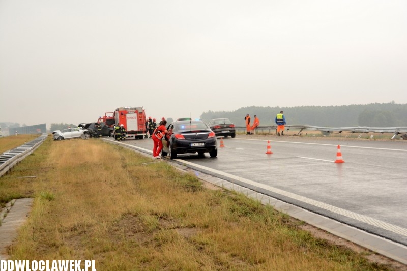 Karambol na autostradzie A1