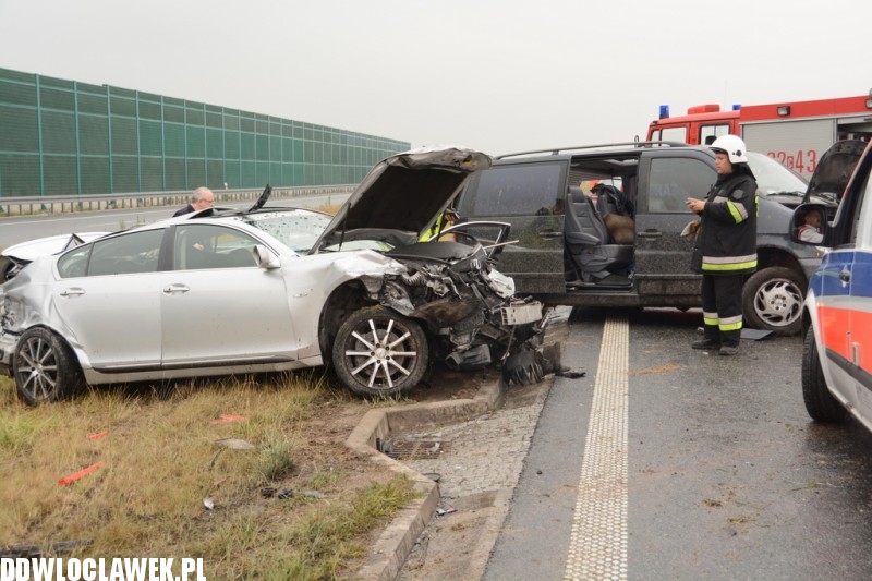 Karambol na autostradzie A1