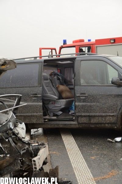 Karambol na autostradzie A1