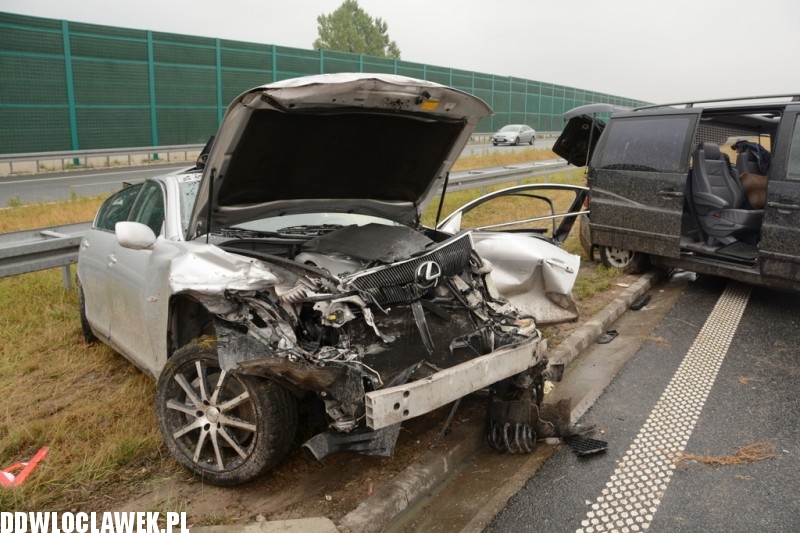 Karambol na autostradzie A1