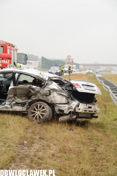 Karambol na autostradzie A1