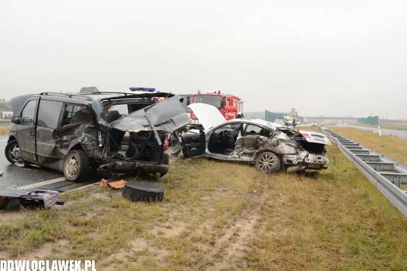 Karambol na autostradzie A1