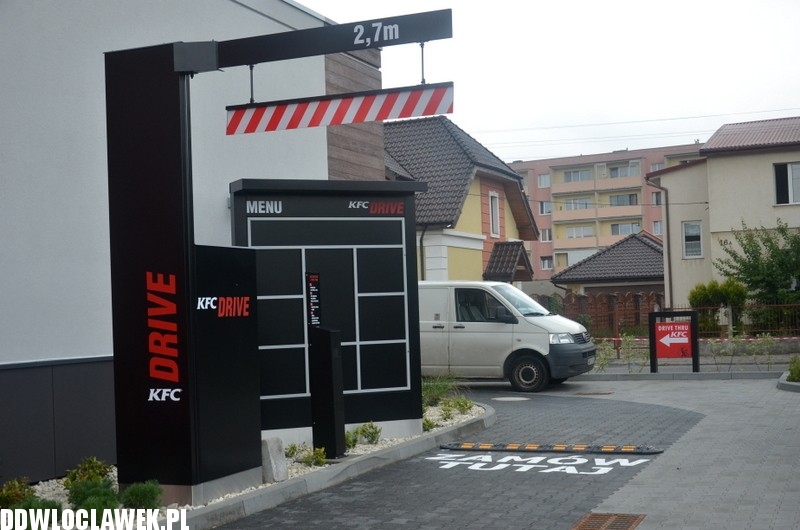KFC Drive dzień przed oficjalnym otwarciem