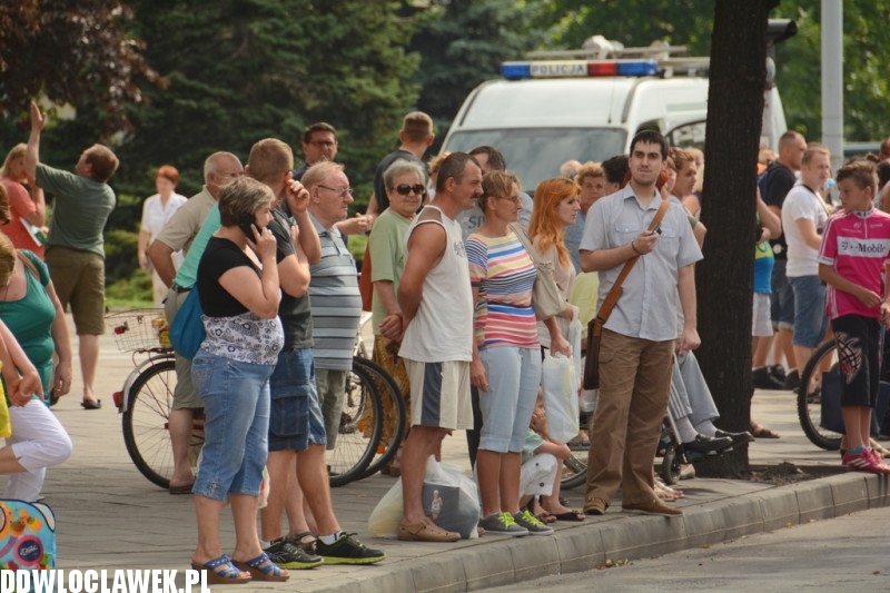 Włocławianie przy trasie Tour de Pologne